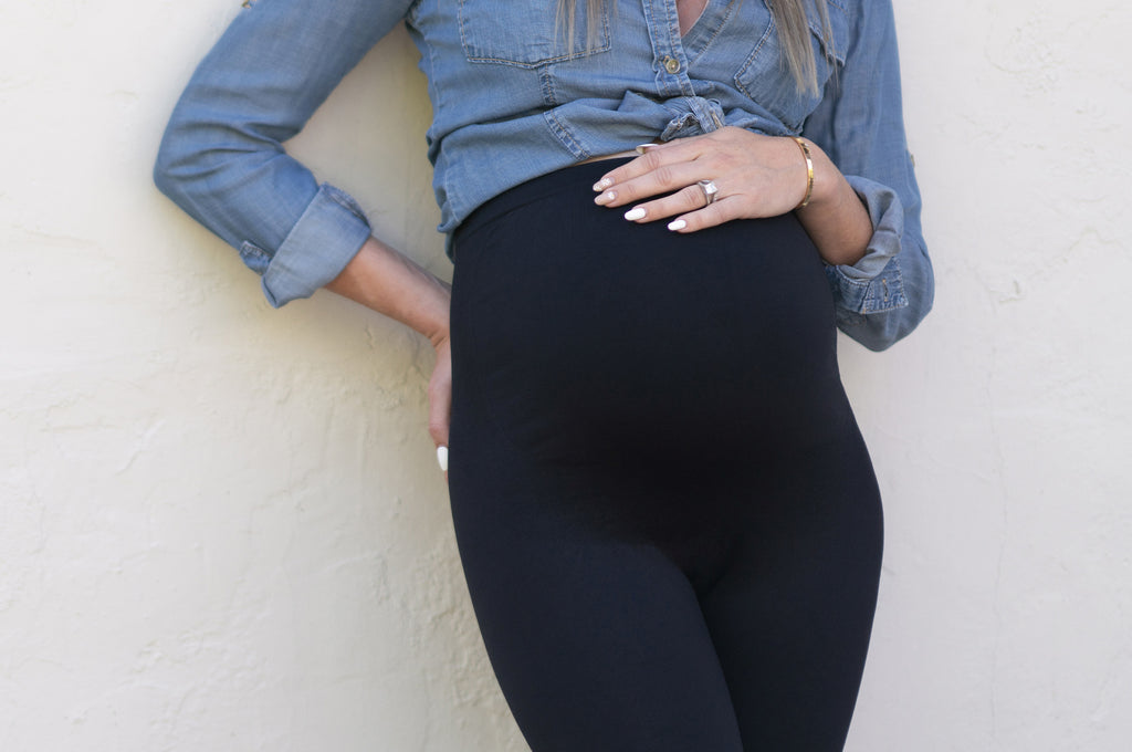  Maternity Leggings Over The Belly Butt Lift