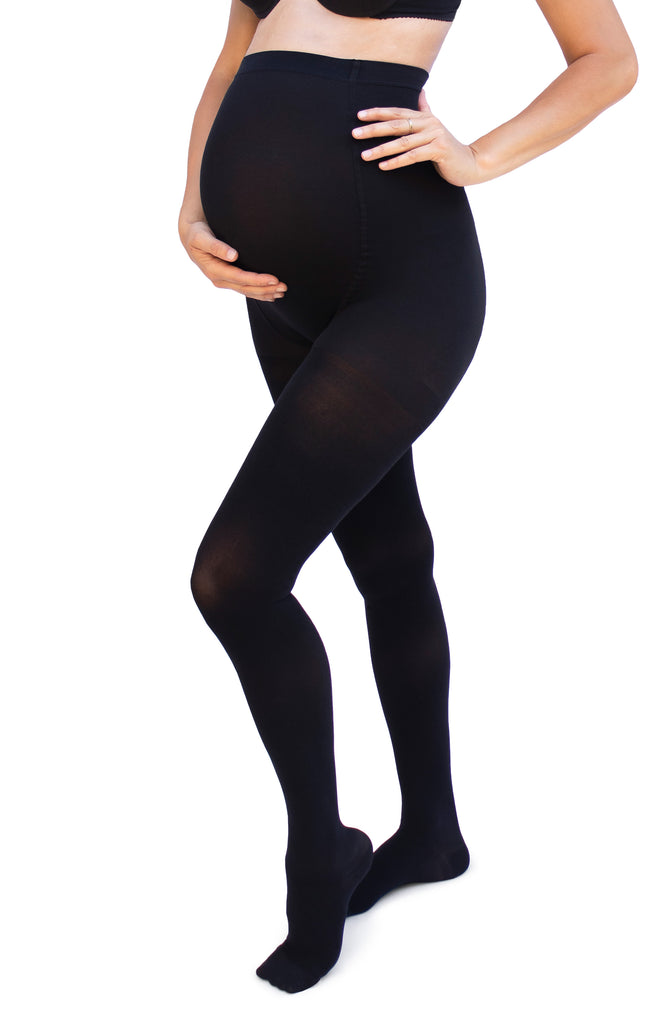 Maternity Compression Tights, 140 Denier, Black
