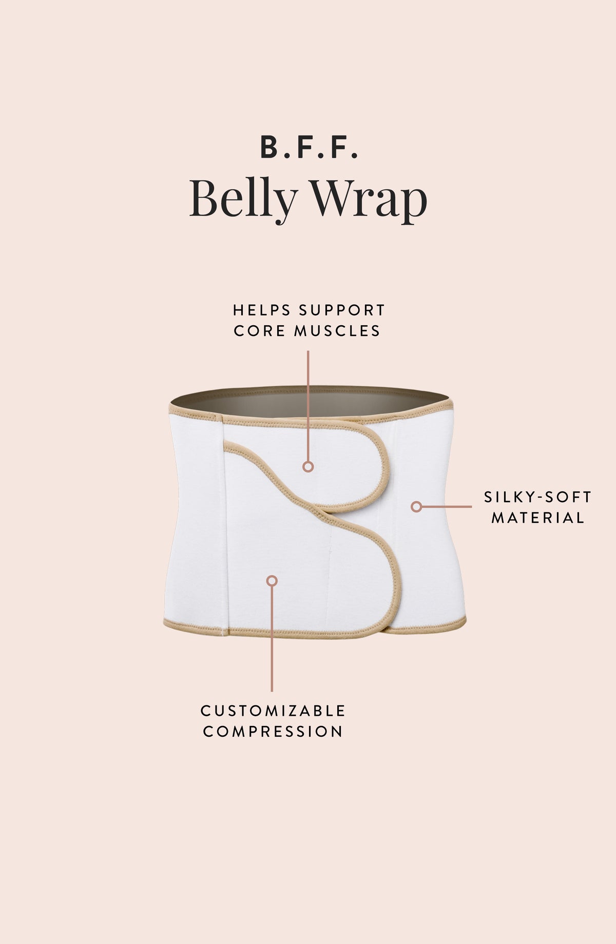 Belly Bandit – B.F.F. Postpartum Belly Wrap – Abdominal Binder and