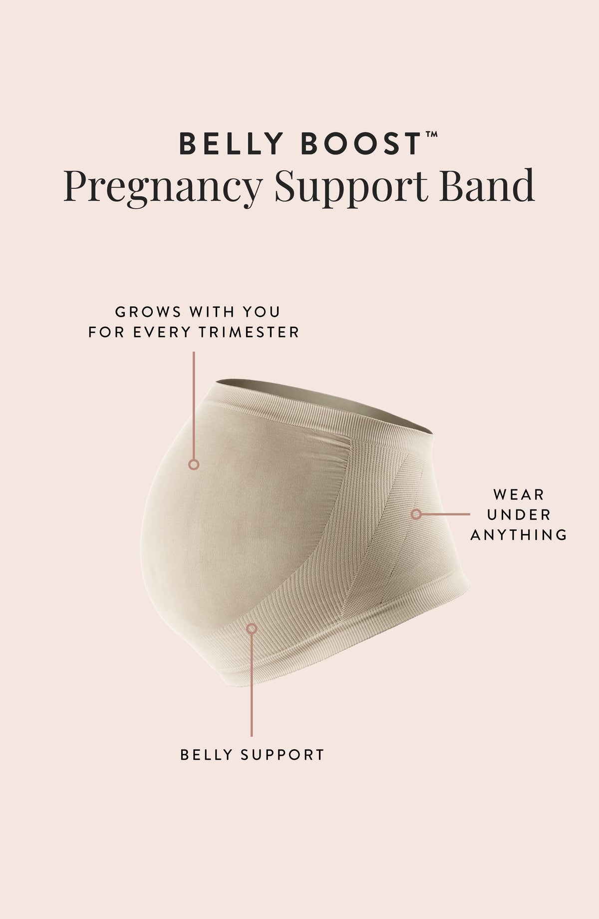Embracing Belly Boostier Maternity Support Band - Diamond Athletic