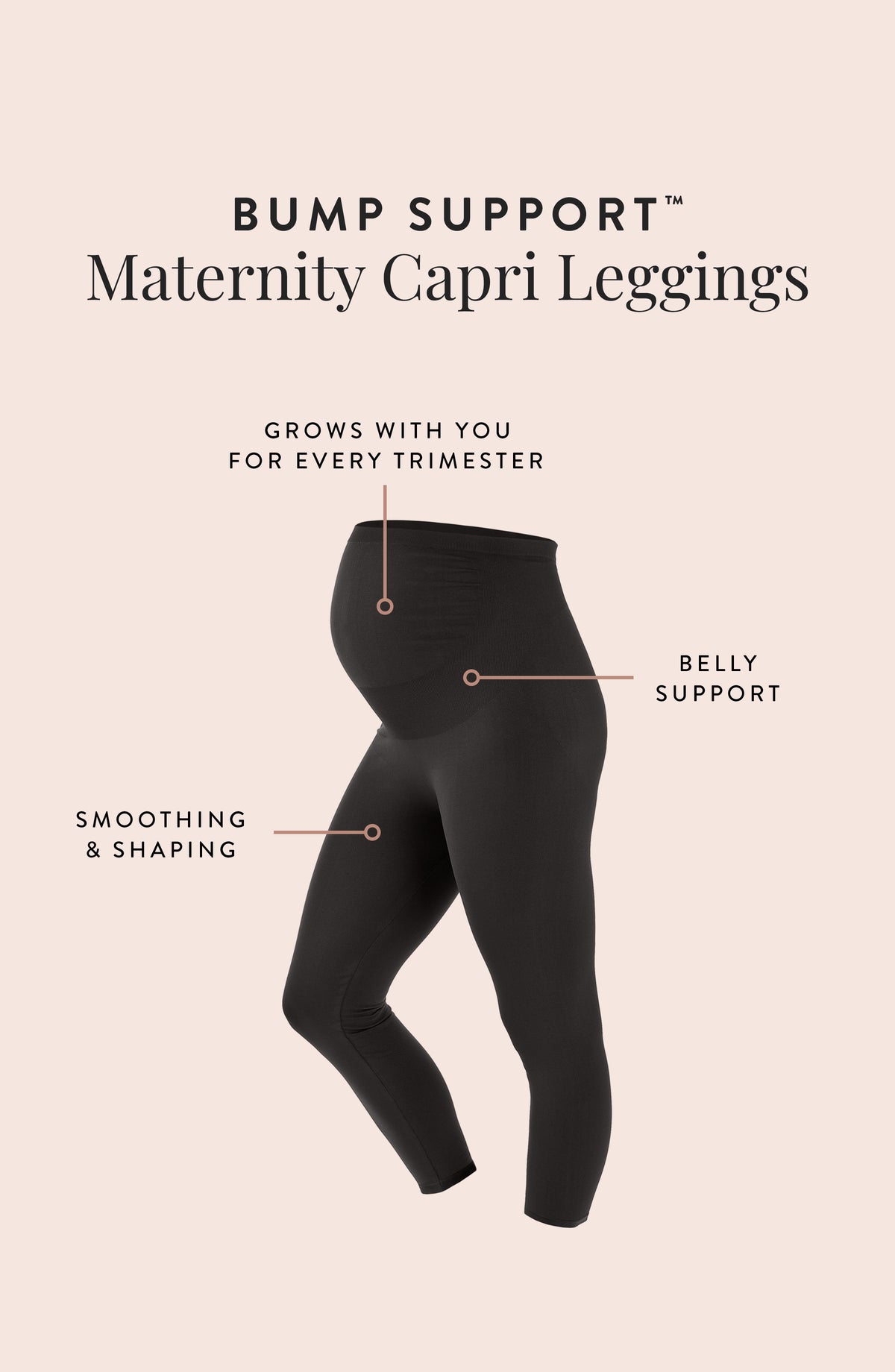 9fashion Maternity & Post Pregnancy Sava Capri Cropped Leggings