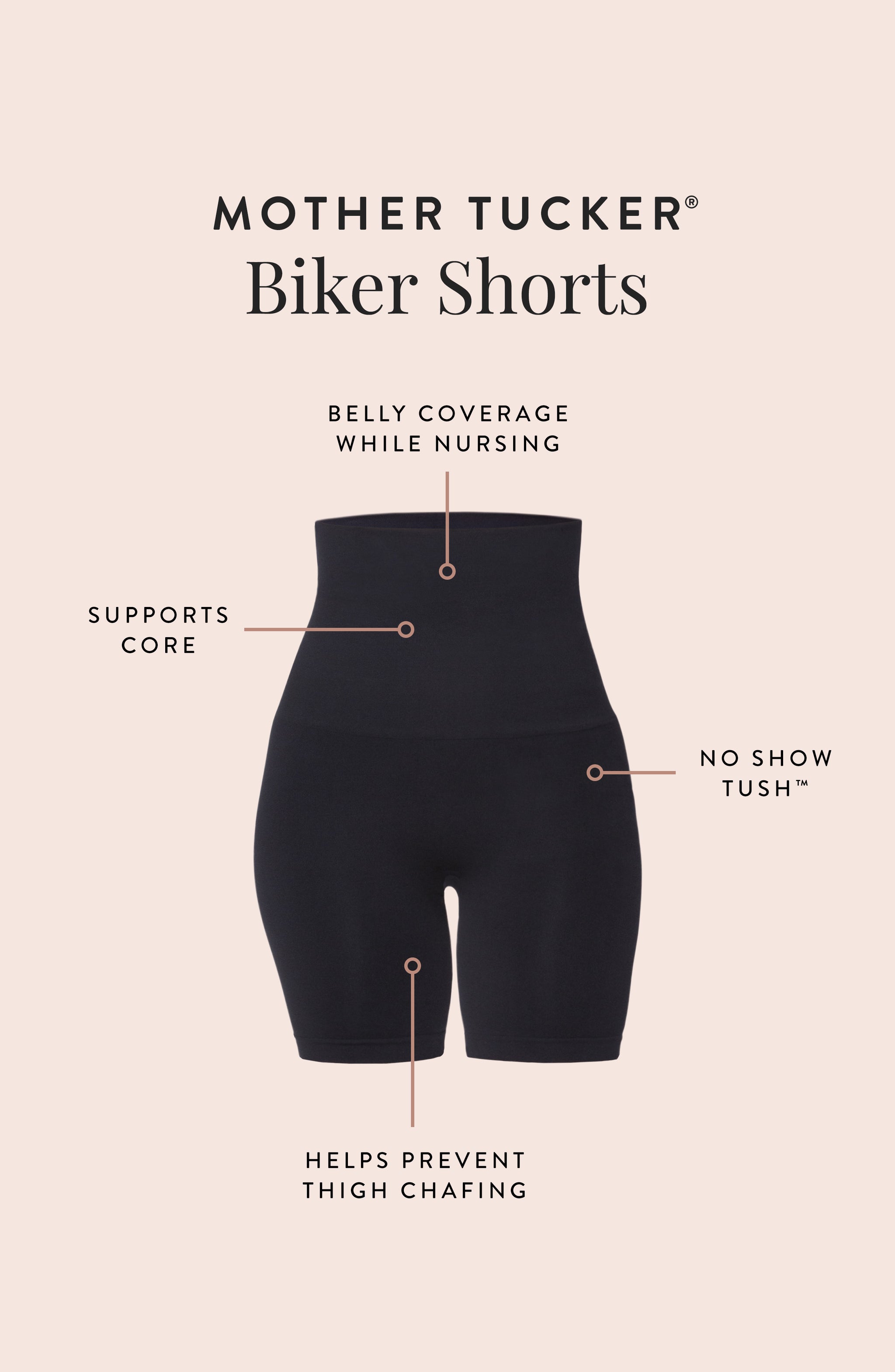 Mother Tucker® Postpartum Compression Biker Shorts – Belly Bandit