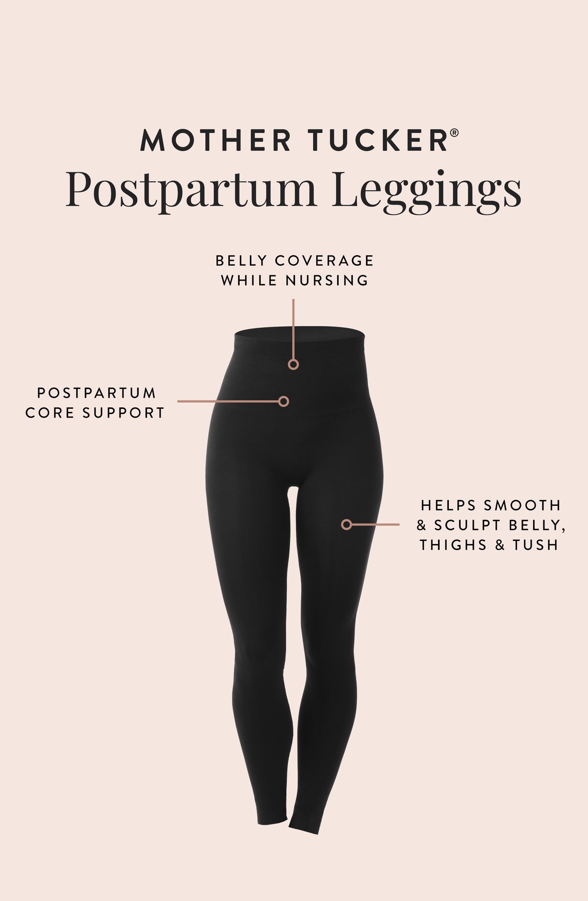 Seamless High Waisted Tummy Compression Black Legging (Postpartum) – House  Of Zelena™