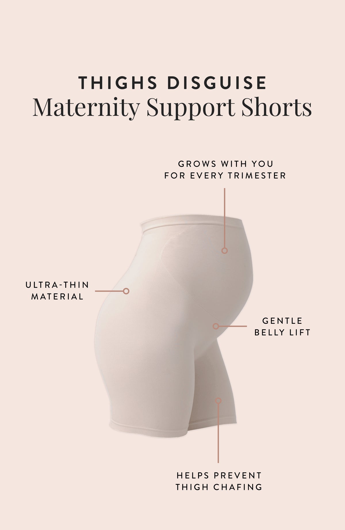 Terramed Just Think Comfort Maternity Shorts Over The Belly