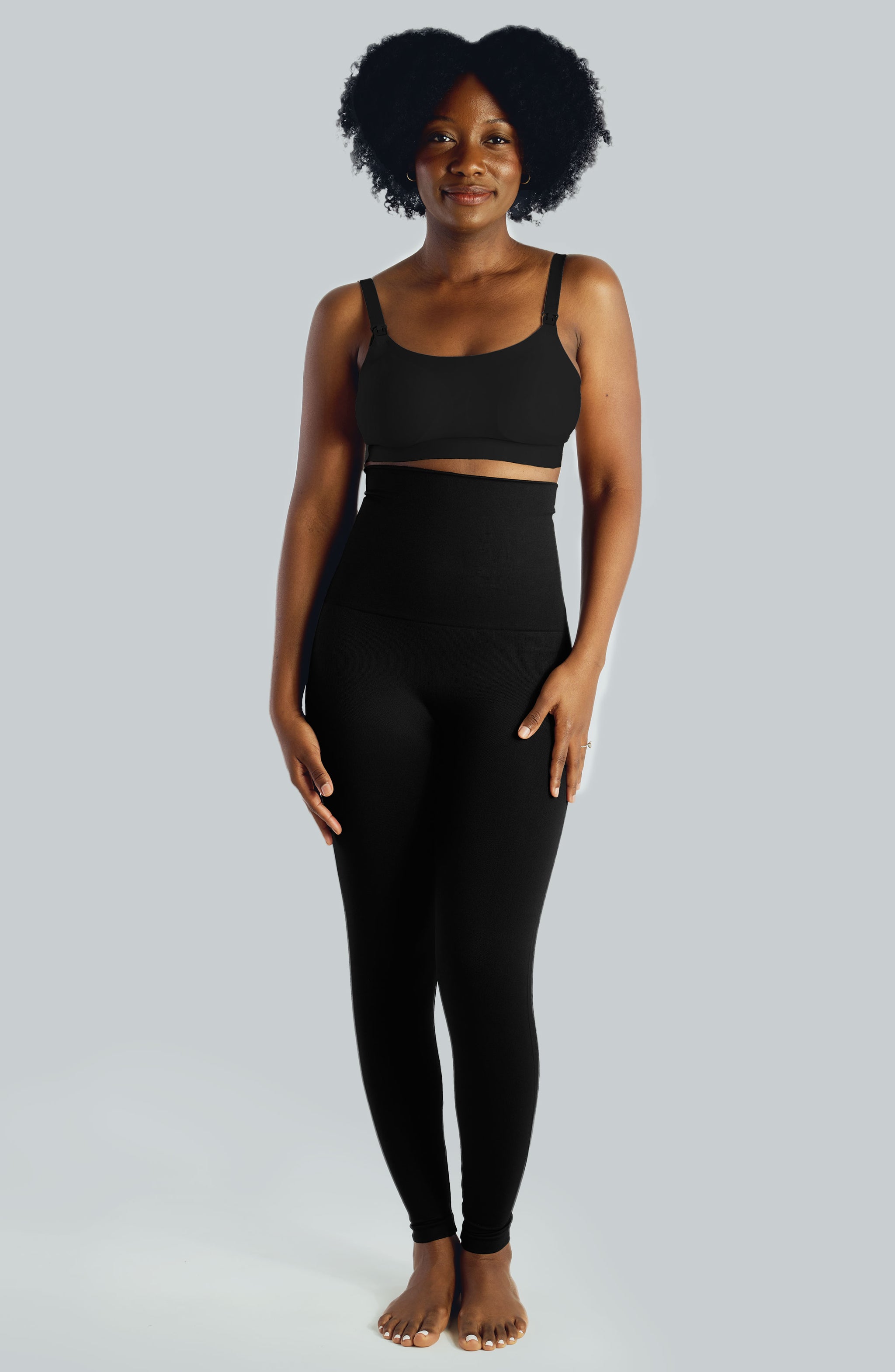 FULLSOFT 3 Pack Maternity Shorts Over Belly-8