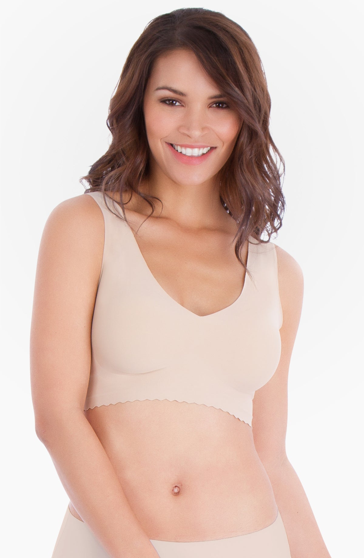 Comfy Seamless Bra: Wireless V Neck Bra For Before, During & After