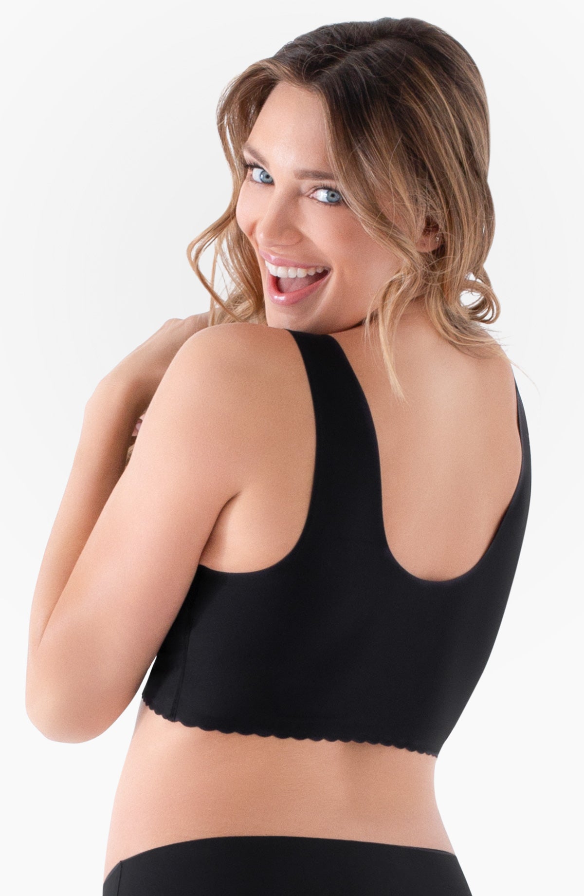 Comfy Seamless Bra: Wireless V Neck Bra For Before, During & After