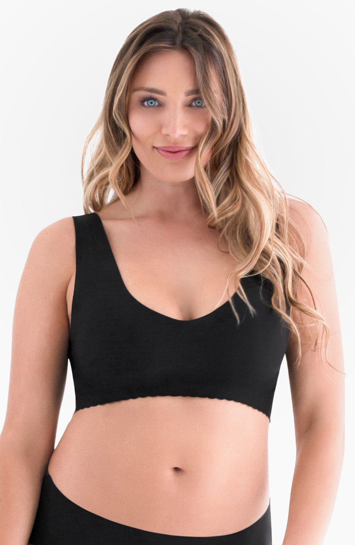 Seamless Maternity Seamless Crop Top With Padded Bra Fashionable