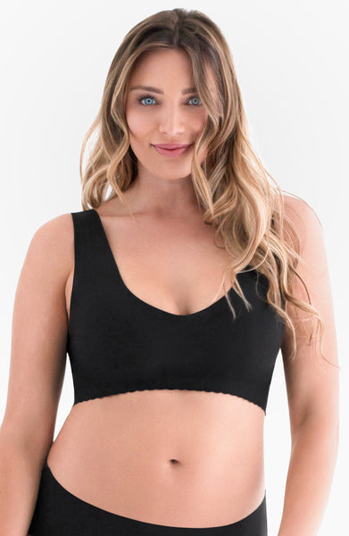 Comfy Seamless Bra: Wireless V Neck Bra For Before, During & After Pregnancy  – Belly Bandit