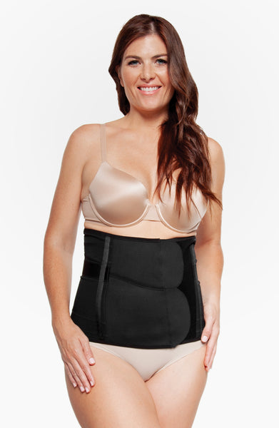 Postpartum Luxe Belly Wrap - Black / XS / Luxe