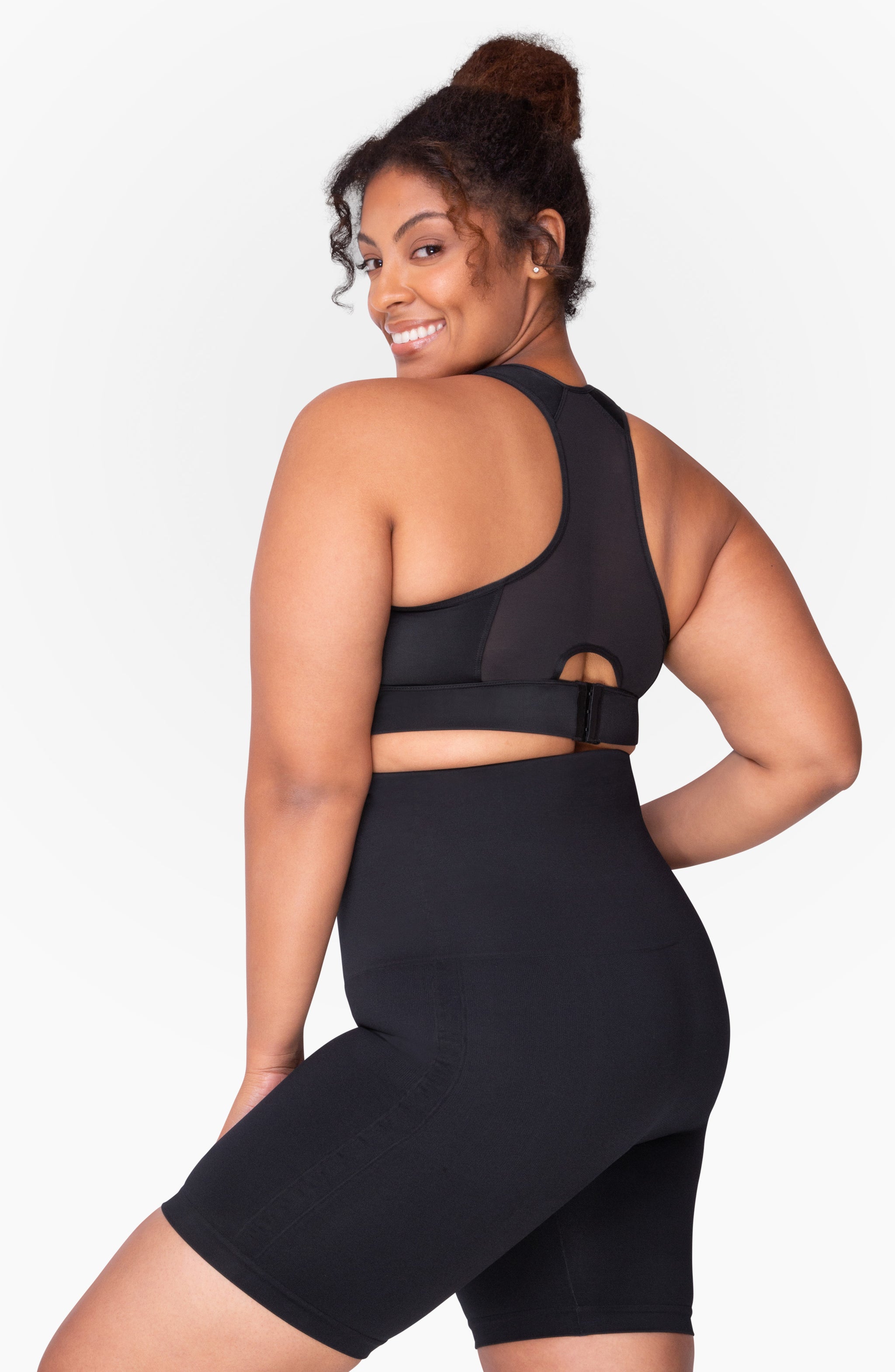 Mother Tucker Postpartum Compression Biker Shorts Belly Bandit