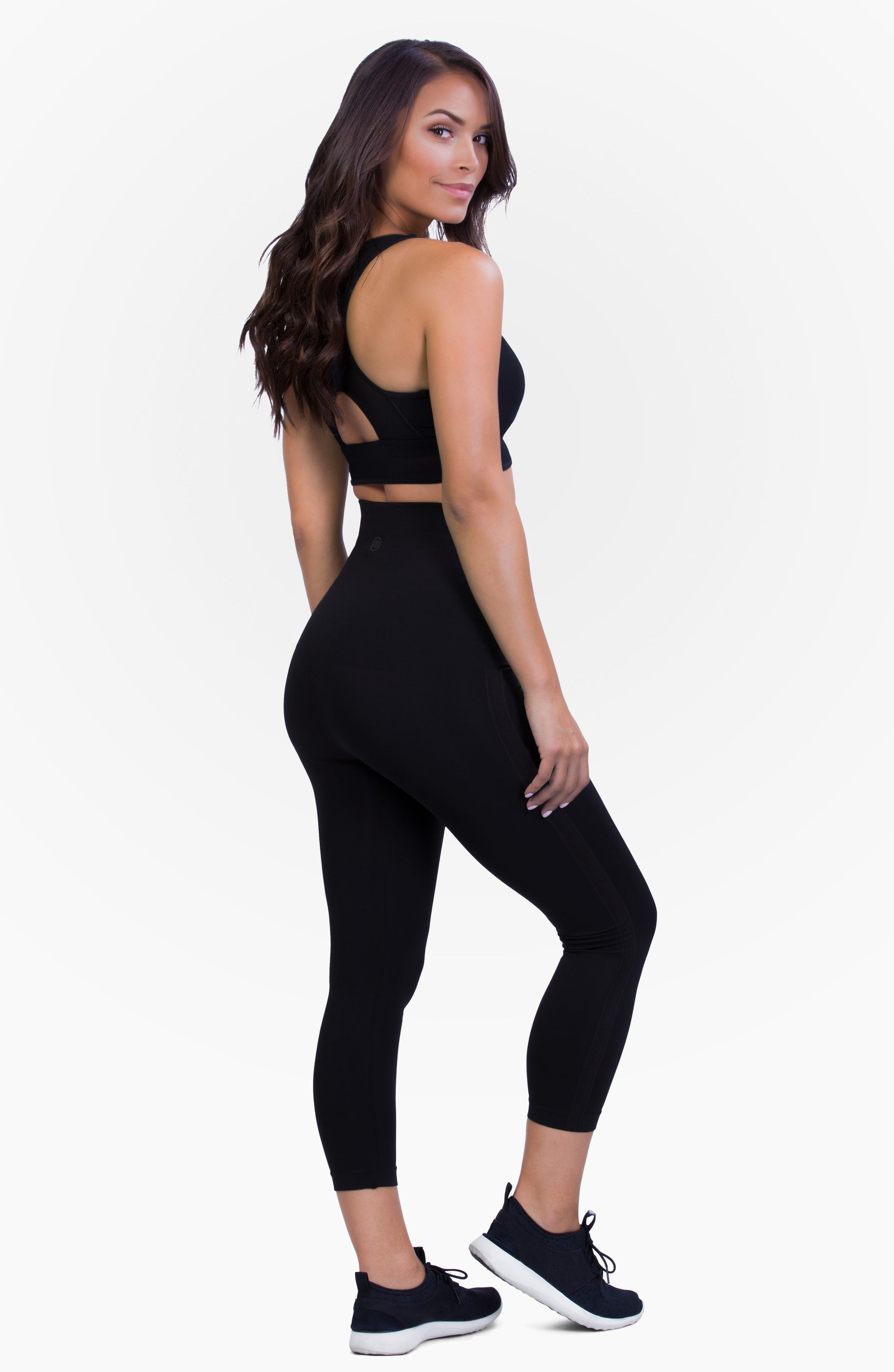 Mother Tucker Compression Capri Leggings Belly Bandit