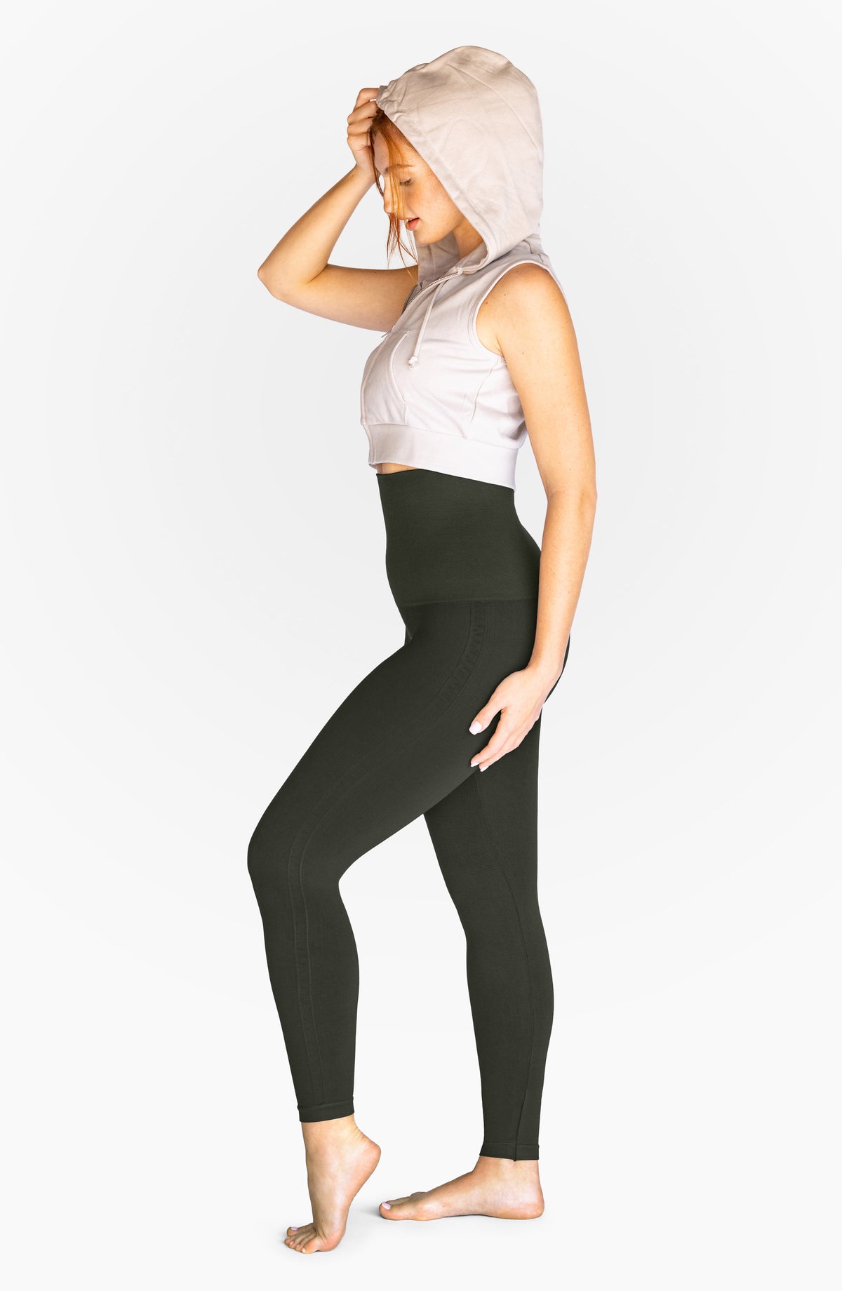 Mumberry Maternity Activewear Power Legging with Belly Band Support :  : Clothing, Shoes & Accessories